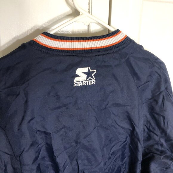 Vintage Starter Auburn Tigers Pullover V-Neck Jacket Windbreaker 90s Mens Medium - Picture 9 of 12